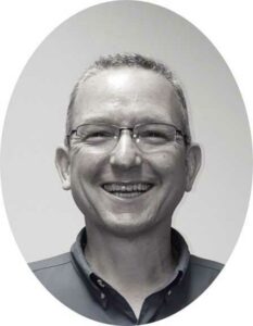 Photo of David Smith in greyscale